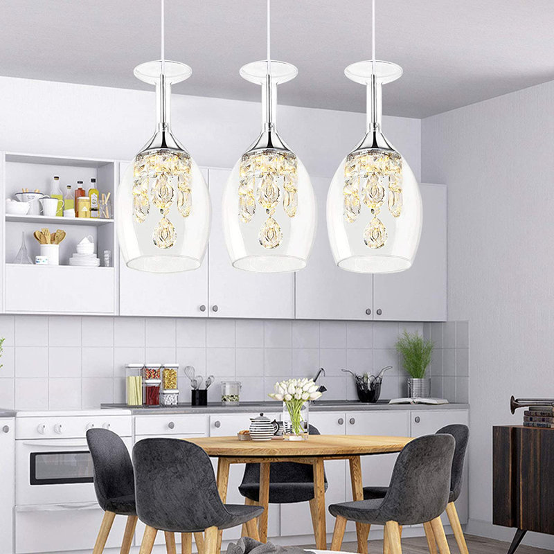 House of Hampton® Alany 3 Light Kitchen Island Cylinder Pendant Wayfair